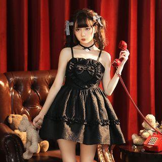 Spaghetti Strap Heart A-line Dress