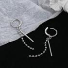 Bar & Chain Sterling Silver Fringed Earring 1 Pair - Earrings - Silver - One Size