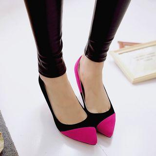 Panel High-heel Pumps