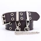 Faux Leather Belt / Alloy Chain / Set