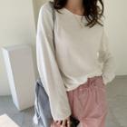Drop-shoulder Summer Sweater Ivory - One Size