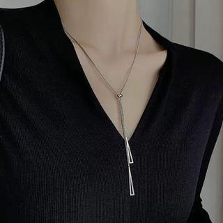 Geometric Cutout Necklace Necklace - One Size