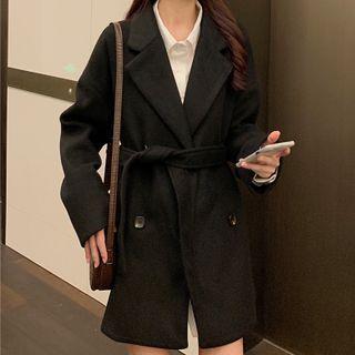 Double-breasted Medium Maxi Coat