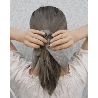 Houndstooth Scarf Hair Tie