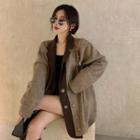 Mock Two-piece Collared Cardigan