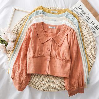 Long-sleeved Crop Shirt