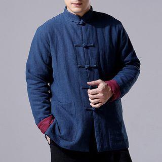 Fleece-lined Frog Button Jacket