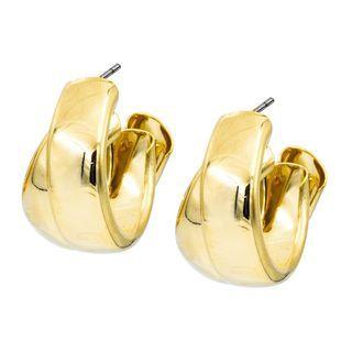Chunky Dual Hoop Earrings One Size