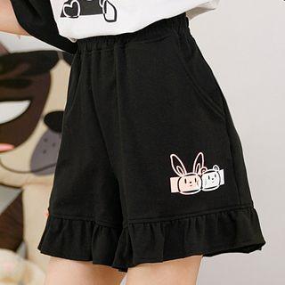 Rabbit Print Shorts