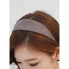 Faux-suede Wide Hair Band