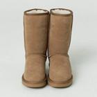Lug-sole Genuine-shearling Ankle Boots