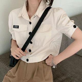 Short-sleeve Cargo Shirt Black - One Size