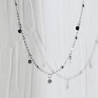 Disc Bead Necklace S925 Sterling Silver - As Shown In Figure - One Size