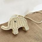 Elephant Woven Crossbody Bag As Shown In Figure - One Size