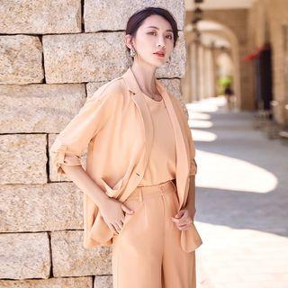 Plain Blazer / Tank Top