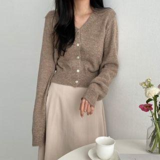 V-neck Alpaca Cardigan