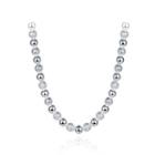 Simple Silver Round Bead Necklace Silver - One Size
