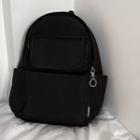 Plain Zip Lightweight Backpack