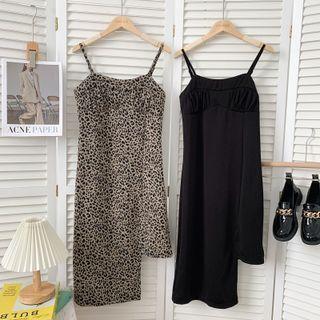 Asymmetrical Sleeveless Midi Dress