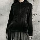 Zip Velvet Jacket