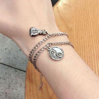 Stainless Steel Yin-and-yang / Money Bag Bracelet