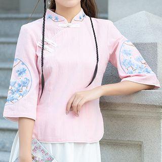 Traditional Chinese Elbow-sleeve Top