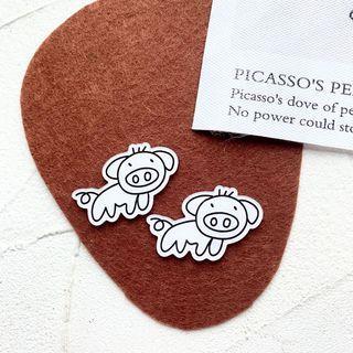 Pig Acrylic Earring