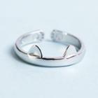 Cat 925 Sterling Silver Ring Silver - One Size