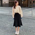 Cable Knit Sweater / Midi Mermaid Knit Skirt