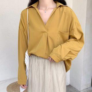 Long-sleeve Top / Midi Skirt