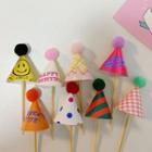 Set Of 8 / 15: Mini Birthday Party Hat Cake Topper (various Designs)