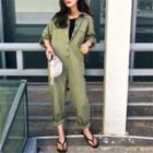 Long-sleeve Jumpsuit As Shown In Figure - One Size