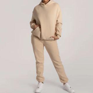 Plain Hoodie Sport Set
