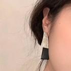 Rhinestone Alloy Dangle Earring 1 Pair - Black - One Size