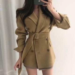 Belted Double-breasted Jacket