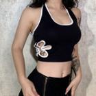 Halter-neck Cut-out Top