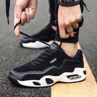 Fleece-lined Lace-up Athletic Sneakers