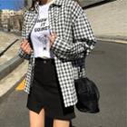 Checked Loose-fit Cotton Shirt