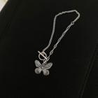 925 Sterling Silver Butterfly Pendant Necklace / Bracelet