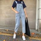 Pocket-detail Straight Leg Jumpsuit
