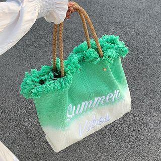 Lettering Distressed Handbag