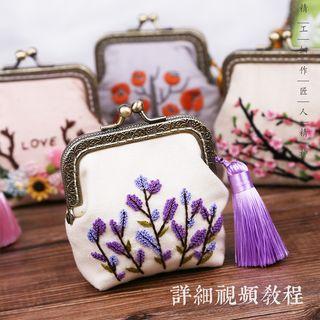 Diy Embroidered Clipframe Coin Purse