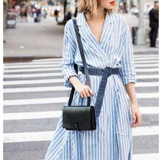 Denim Waist Belt Blue - One Size