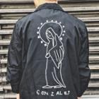 Printed Snap Button Jacket
