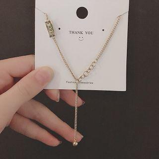 Lettering Y Pendant Necklace