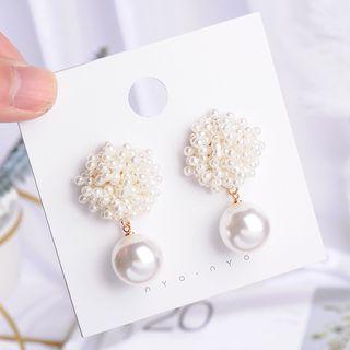 Faux Pearl Earring Long - One Size