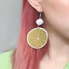 Fruit Disc Dangle Earring
