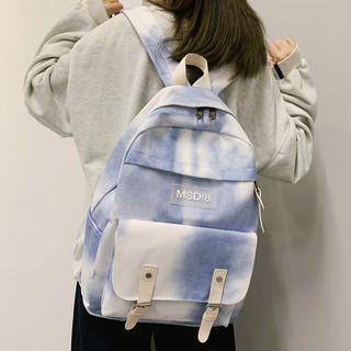 Lettering Tie Die Backpack