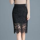 Lace Sheath Skirt