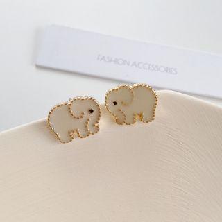 Glaze Elephant Earring